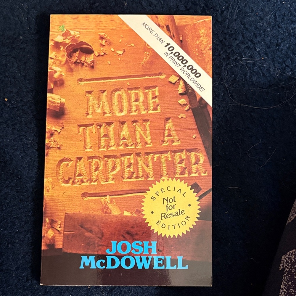 More Than a Carpenter by Josh McDowell - Brown Cover